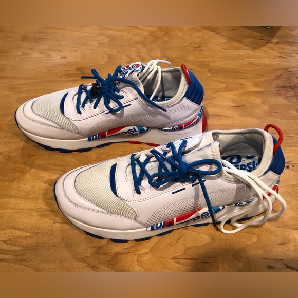 Puma Pepsi RS-0X White Sneakers with Blue and Red Accents - Picture 5 of 11